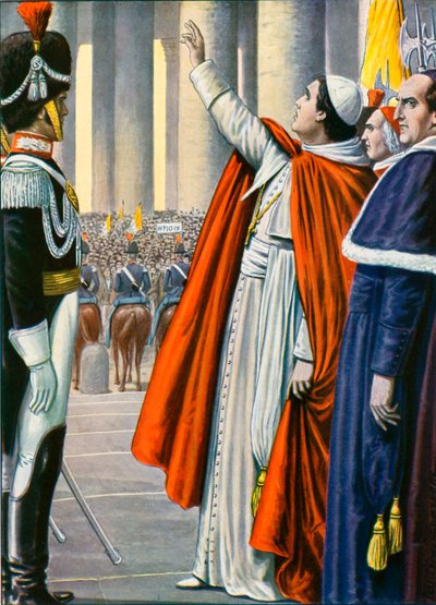 IX. Pius pápa 1846. július 18-án amnesztiát hirdet alkotó: Tancredi Scarpelli