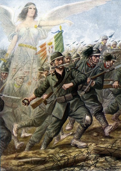 Első világháború: „” Piave offenzívája 1918 júniusában”” Az Osztrák-Magyar hadsereg utolsó offenzívája és nagy veresége - (1. világháború: Piave folyó csata vagy napfordulói csata vagy június közepi csata vagy második csata a Piave folyó 1918 júniusában alkotó: Tancredi Scarpelli