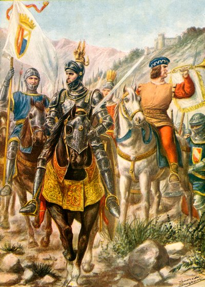Lombardiai katonák a 14. és 15. században alkotó: Tancredi Scarpelli