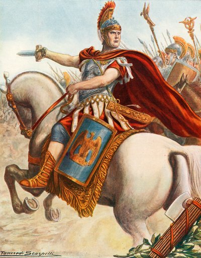 Lucius Cornelius Scipio a magnesiai csatában alkotó: Tancredi Scarpelli