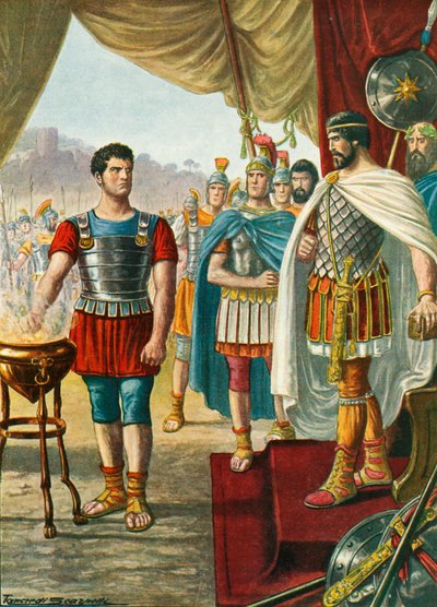 Mucius Scaevola alkotó: Tancredi Scarpelli