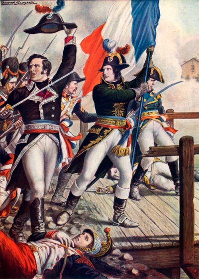 Bonaparte Napóleon az arcole-i csatában alkotó: Tancredi Scarpelli