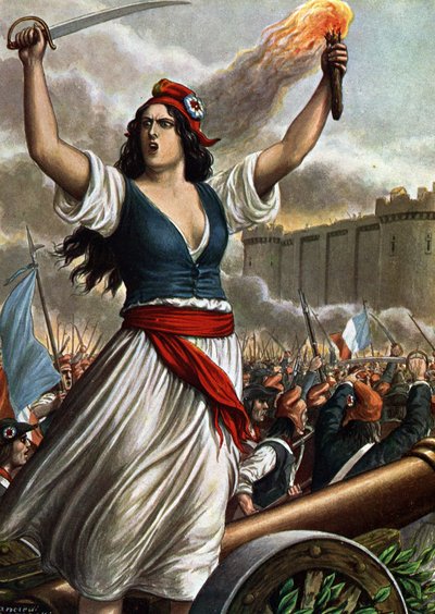 Az 1789-es francia forradalom: a Bastille megrohanása július 14-én alkotó: Tancredi Scarpelli