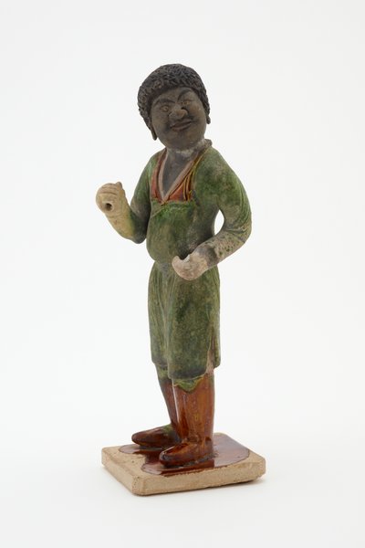 Vőlegény, 700-750 körül (cserép ólom-szilikát mázzal és festett részletekkel) alkotó: Tang Dynasty Chinese School