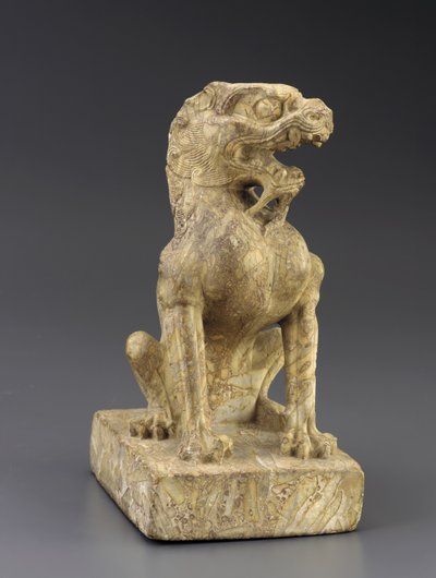 Oroszlán őrző alkotó: Tang Dynasty Chinese School