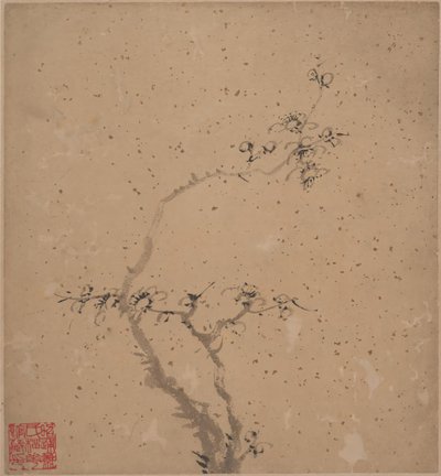 Virágzó szilva, kelte 1840. alkotó: Tang Yifen