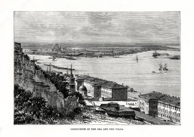 Az Oka és a Volga összefolyása, Oroszország, 1879 alkotó: Taylor