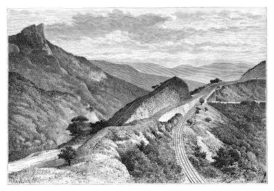 A Bhor Ghat, Khandala közelében, Indiában, 1895. alkotó: Taylor
