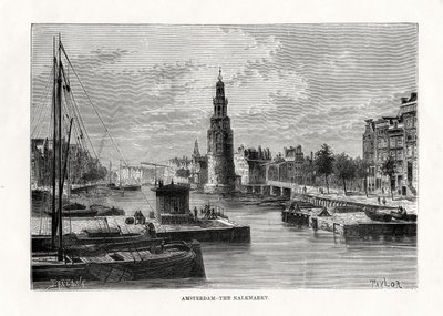 A Kalkmarkt, Amszterdam, Hollandia, 1879 alkotó: Taylor
