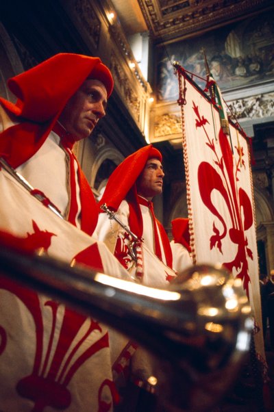 Trombitások játszanak az ünnepségen, Firenze alkotó: Ted Spiegel