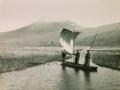 A Fudzsi-hegy a Tokaido felől nézve, 1900-1915 körül (fénykép) alkotó: Teijiro Takagi
