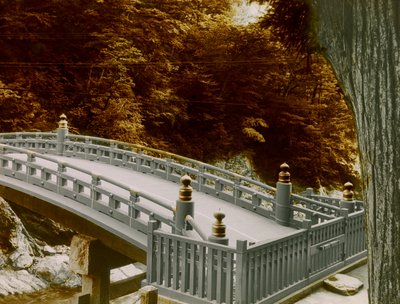 A Shinkyo (szent híd) Nikko városában, 1900-1915 körül (fénykép) alkotó: Teijiro Takagi