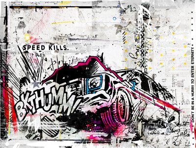 BKTHUMM, 2015 (kollázs vászonra) alkotó: Teis Albers