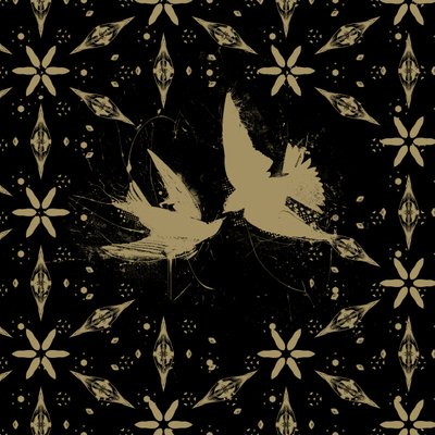 Goldbirds, 2014 (kollázs, vászon) alkotó: Teis Albers