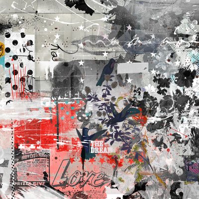 Love the dream, 2015 (vegyes technika, vászon) alkotó: Teis Albers