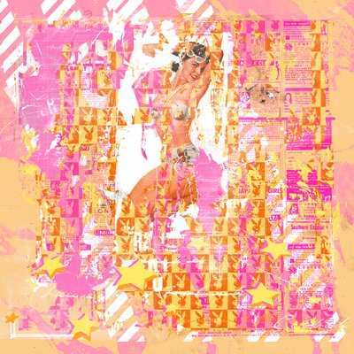 Pinup2, 2014 (vegyes technika, vászon) alkotó: Teis Albers