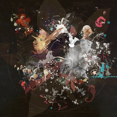 Reverb, 2017 (kollázs vászonra) alkotó: Teis Albers