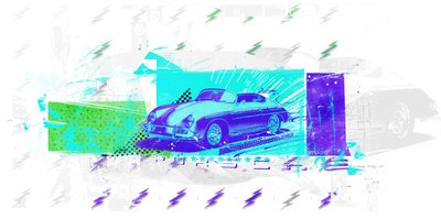 Vintage futurizmus, 2015 (kollázs vászonra) alkotó: Teis Albers