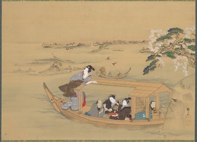 Élményhajó a Sumida folyón alkotó: Teisai Hokuba