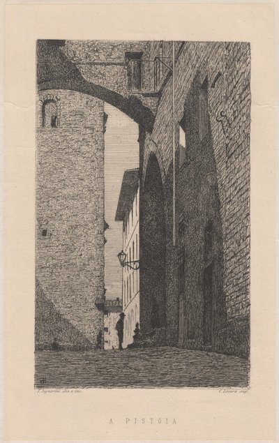 In Pistoia [In Pistoia] alkotó: Telemaco Signorini