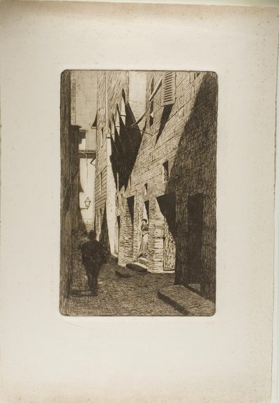 Dante da Castiglione háza alkotó: Telemaco Signorini