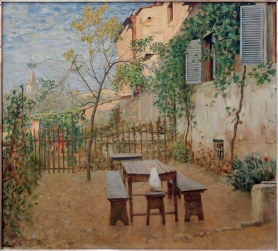 Septembermorgen, Settignano alkotó: Telemaco Signorini