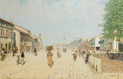Porta Adriana külvárosa Ravennában alkotó: Telemaco Signorini