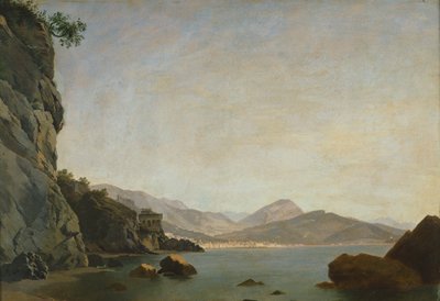 Kilátás a Salernói-öbölre (olaj, vászon) alkotó: Teodoro Duclere