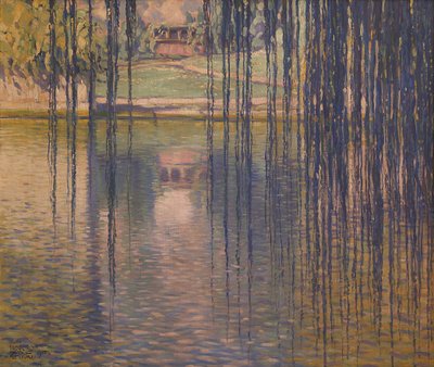 Fűzfa a tavon, 1915. alkotó: Teodoro Wolf Ferrari