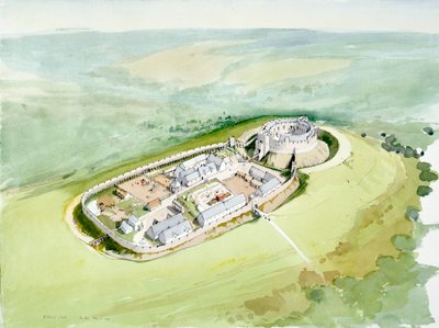 Restormel kastély, 14. század, 1990-2010 alkotó: Terry Ball