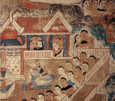 Falfestmény részlete alkotó: Thai School