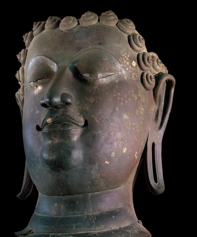 Óriás Buddha fej, Lanna stílusú (bronz) alkotó: Thai School