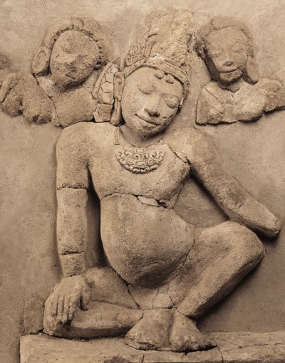Megkönnyebbülés, Chedi Chula Pathom, Dwaravati Iskola (Stukkó) alkotó: Thai School
