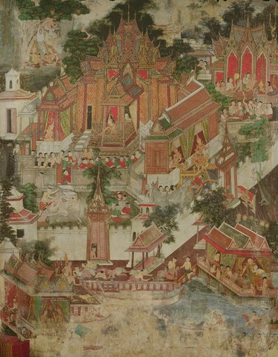Vessantara Jataka, Wat Suwannaram, Thonburi, 1831 alkotó: Thai School