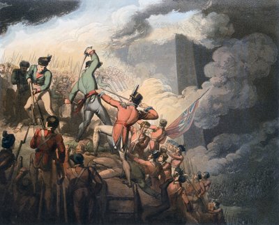 Badajozi csata, Spanyolország, 1812. április 6., 1819 alkotó: Thales Fielding