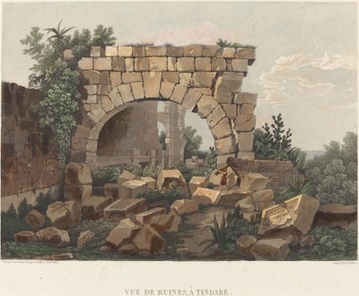 Kilátás a romokra, Tindare-ban alkotó: Thales Fielding after Comte de Forbin