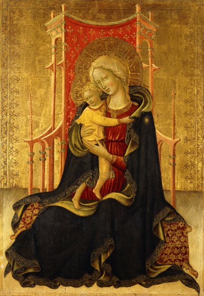 Az alázatosság Madonnája alkotó: The Master of the Carrand Tondo