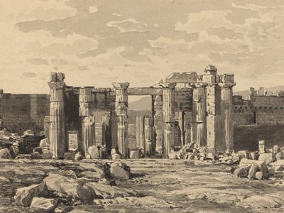 A Propylaeum keletről, 1890. alkotó: Themistocles von Eckenbrecher