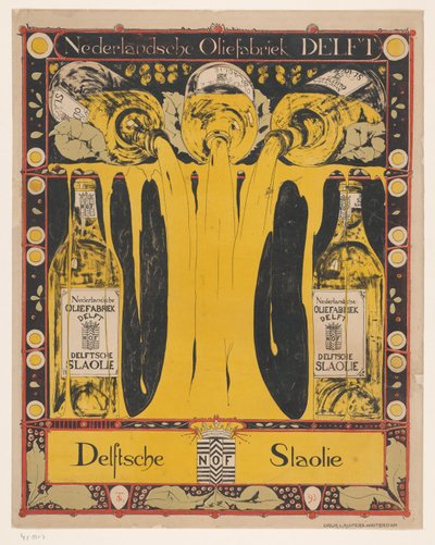 Nederlandsche Oliefabriek Delft Delft Salad Oil (eredeti cím a tárgyon) alkotó: Theo Nieuwenhuis