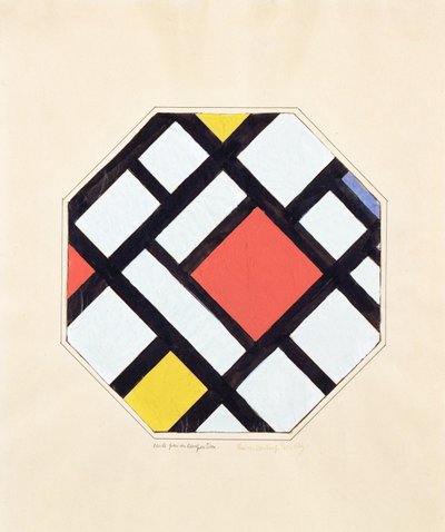 Tanulmány egy kompozícióhoz, 1923 alkotó: Theo van Doesburg