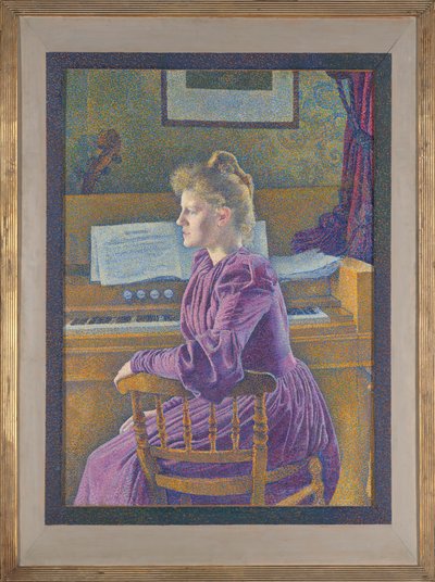 Maria Sèthe a harmóniumnál alkotó: Théo van Rysselberghe