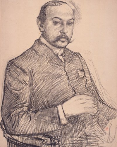 Francis Vielé-Griffin portréja alkotó: Théo van Rysselberghe