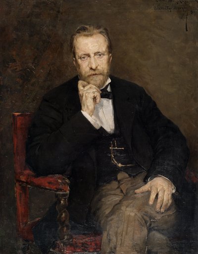 Jean Capeinick művész portréja alkotó: Théo van Rysselberghe