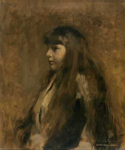 Egy lány portréja alkotó: Théo van Rysselberghe