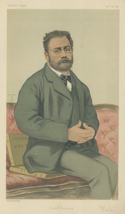 Emile Zola (színes litó) alkotó: Theobald Chartran
