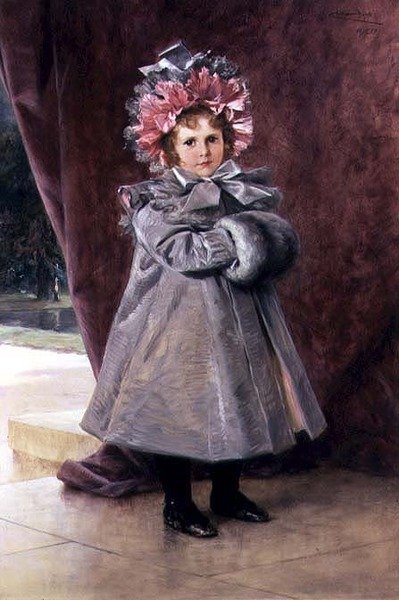 La Promenade: Miss Eliza Conkling New York-i portréja alkotó: Theobald Chartran