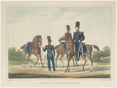 Puskás lóháton Hágában, 1830 Puska a hágai lovon (cím a tárgyon) alkotó: Theodoor Soeterik