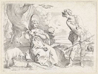 Pásztor és pásztorlány alkotó: Theodoor van Thulden
