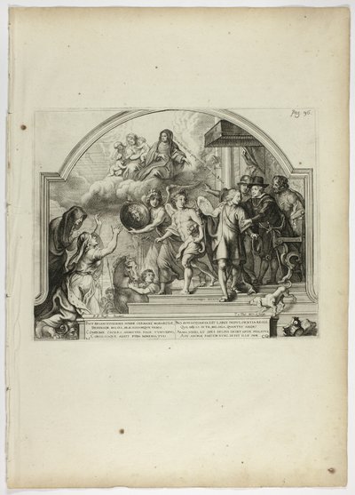 IV. Fülöp Ferdinánd herceg kinevezése Hollandia kormányzójává, 25. tábla Casperius Gevartiustól, Pompa Introitus Honori Serenissimi Principis Ferdinandi (A legnyugodtabb és legtiszteletesebb bíboros-Infante Ferdinánd diadalmenete) alkotó: Theodoor van Thulden