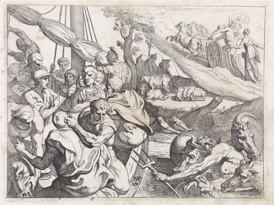 Helios szarvasmarha Az Odüsszeusz munkássága (sorozat címe) alkotó: Theodoor van Thulden